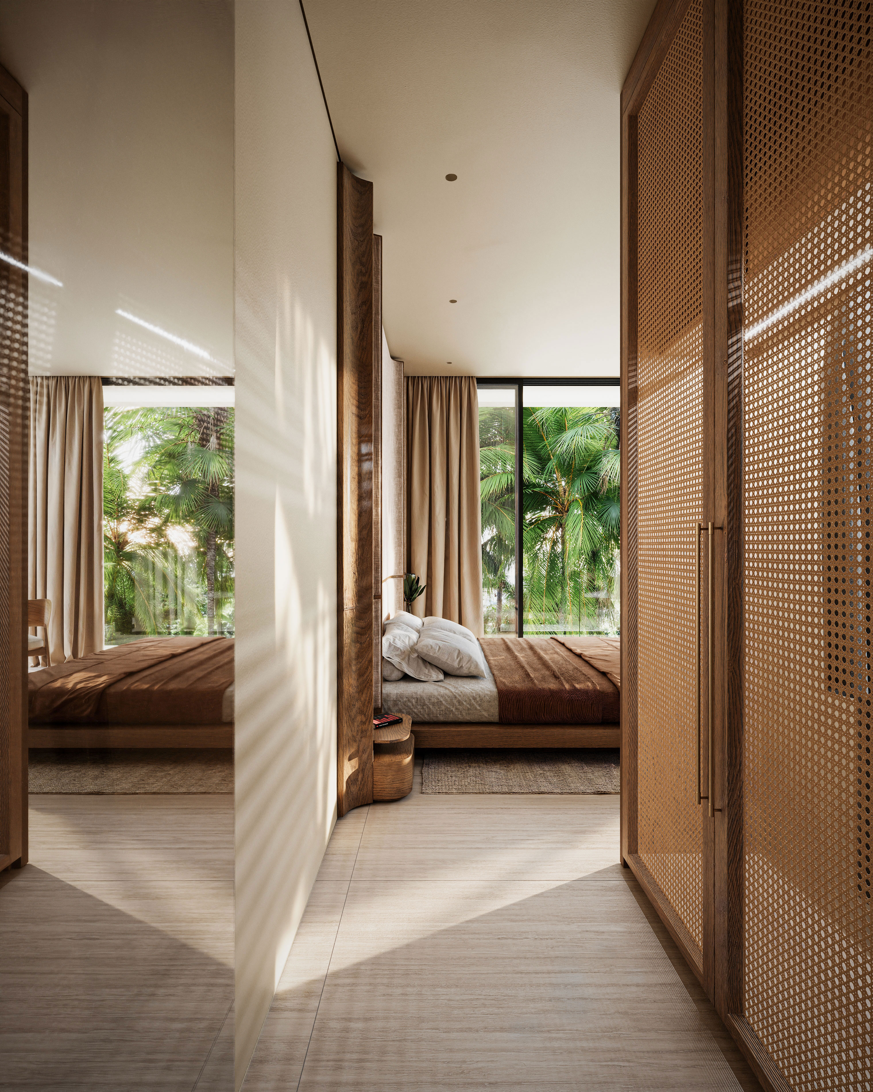 Wake up to light, air, and quiet.