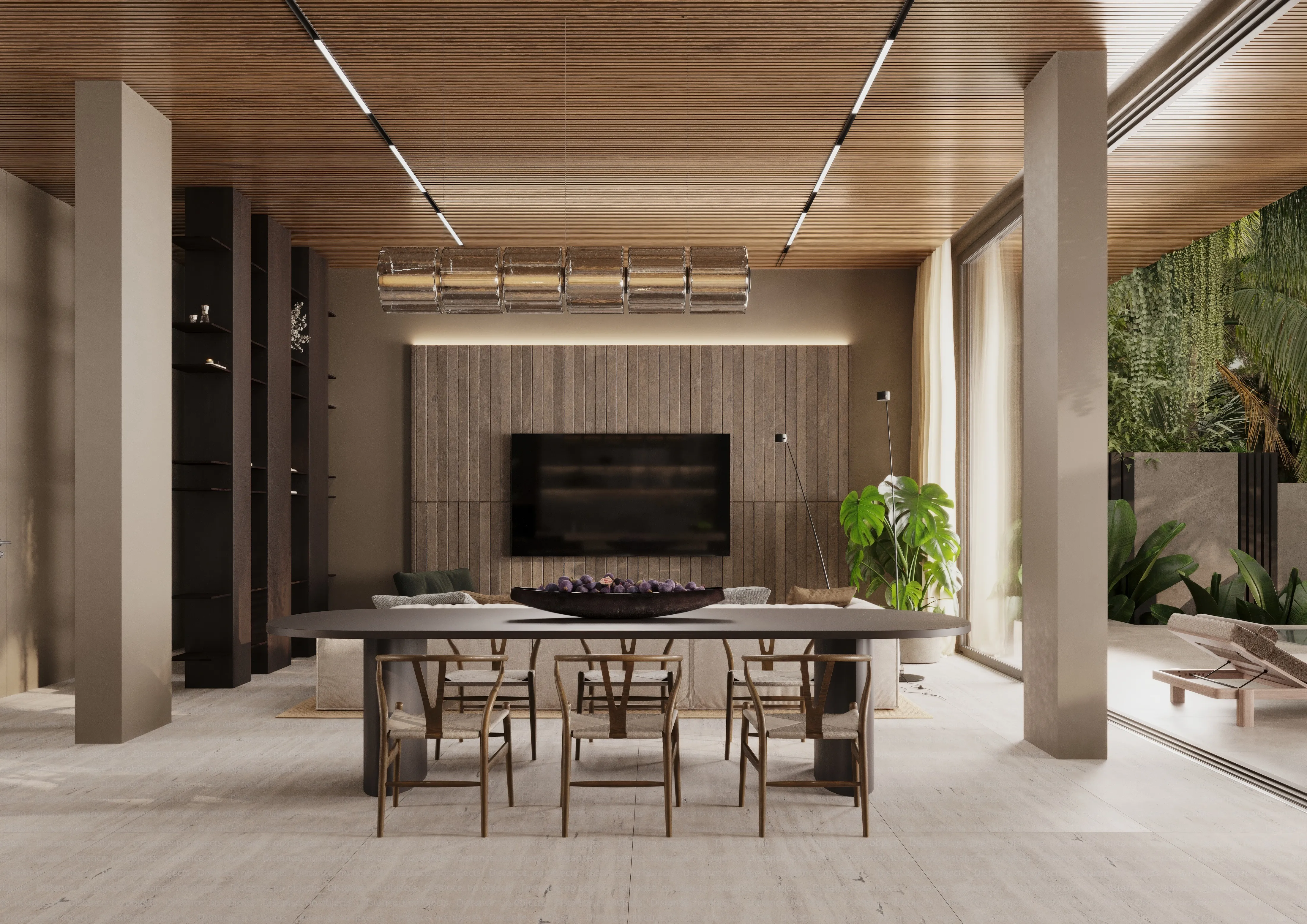 Furnished residence interior at Manasara