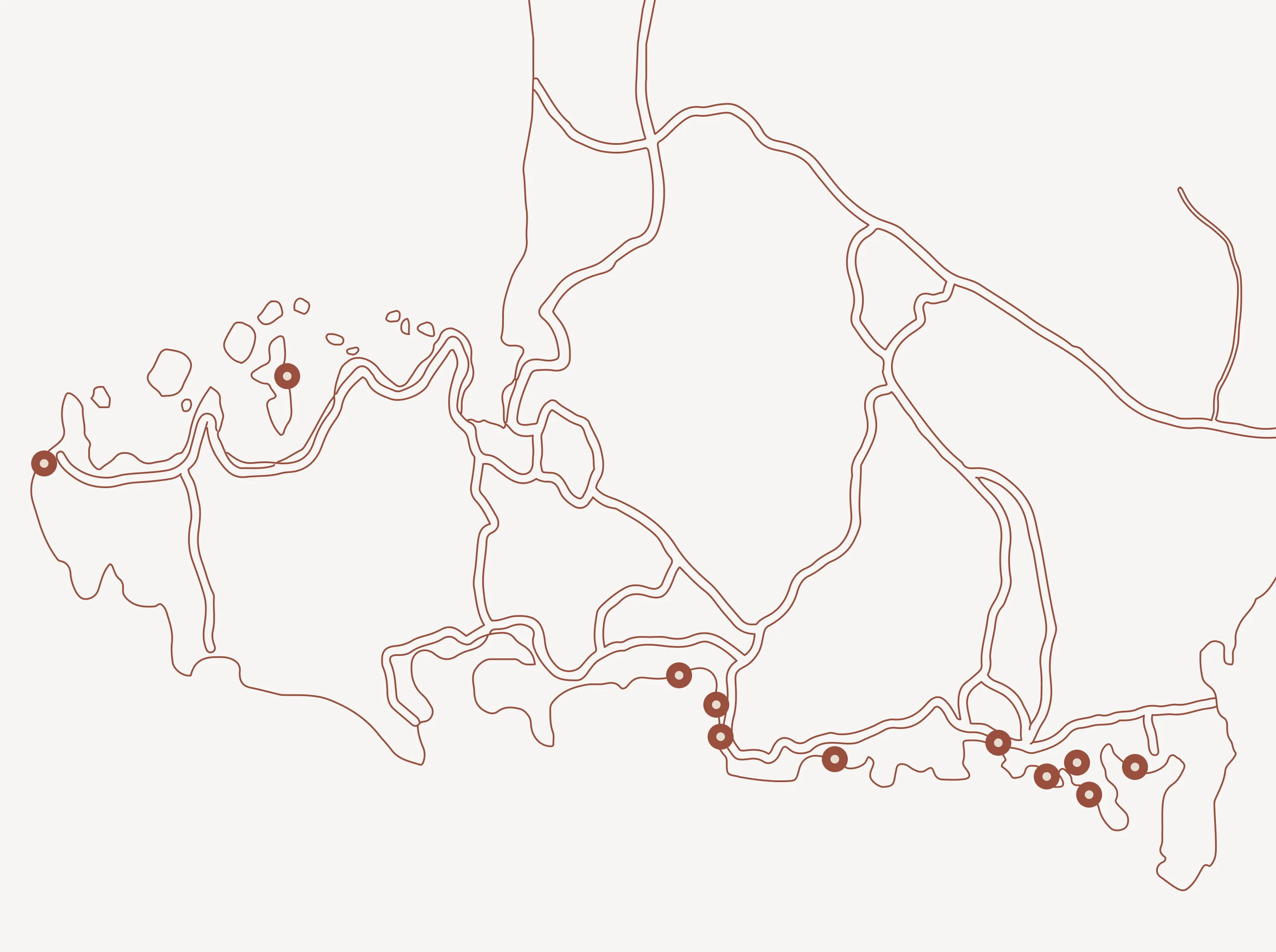 Map of South Lombok showing surf spots and beaches including The Secret Gilis, Bangko-Bangko, Selong Belanak, Mawun Beach, Kuta Mandalika, and Tanjung Aan Beach