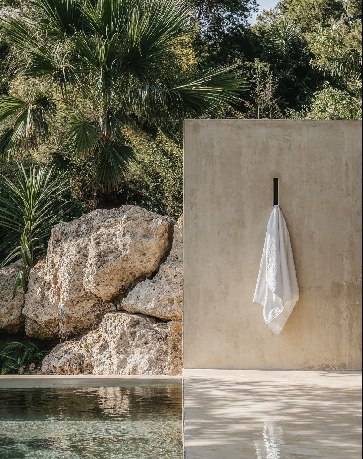 Manasara wellness club pool area